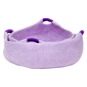 DDKC Mand Handvaten Paars-M 50x50x15cm